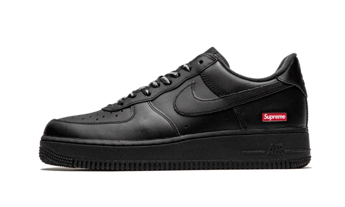 Nike Supreme Air Force 1 Low Black Side