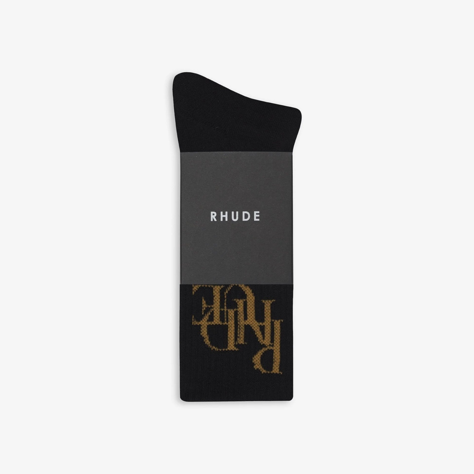 Rhude Black Racing Socks Package