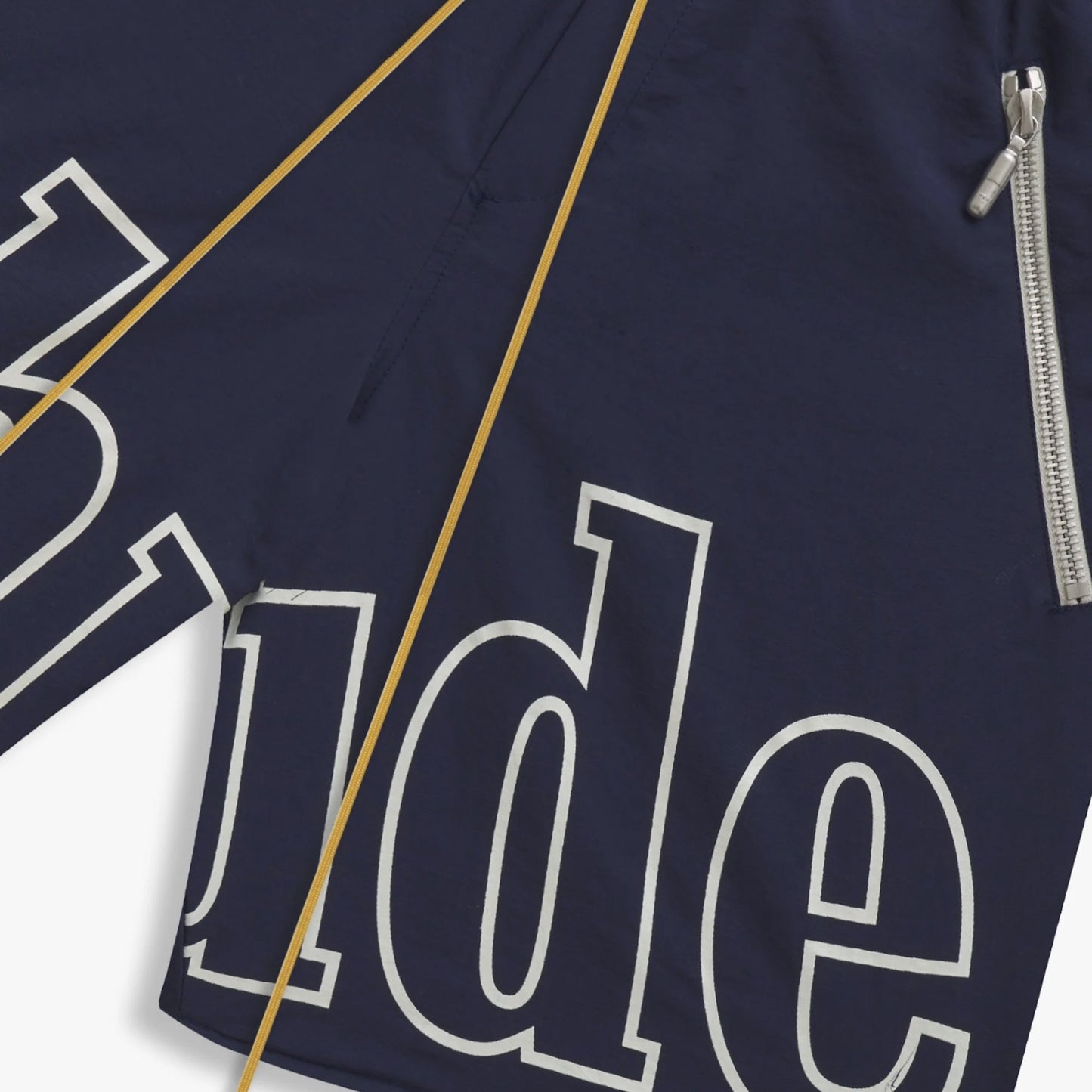 Rhude Navy RH Logo Shorts Close