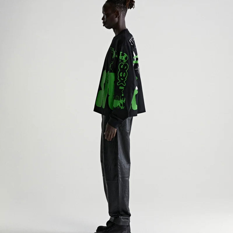 Sp5der Black Green X-Ray Long Sleeve Shirt