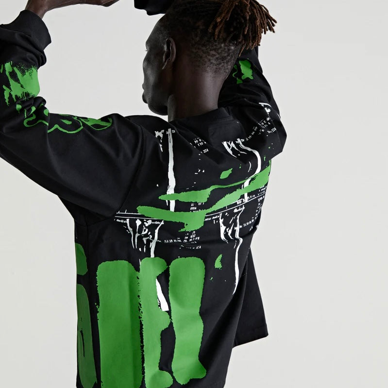 Sp5der Black Green X-Ray Long Sleeve Shirt