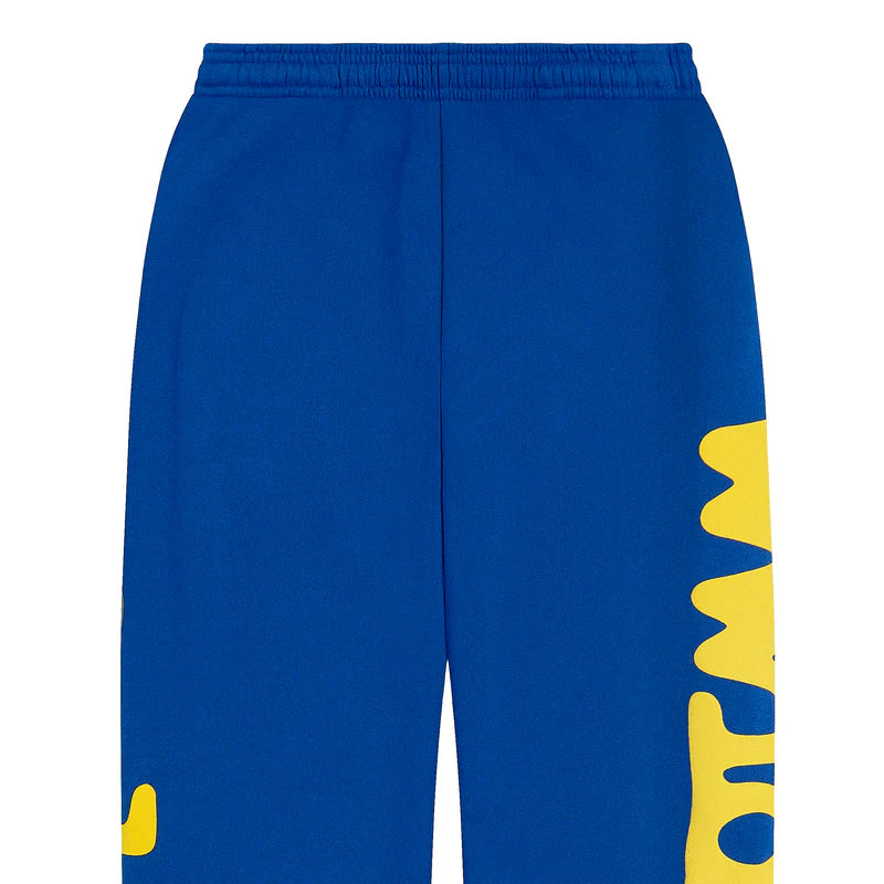 Sp5der Blue Gold Beluga Sweatpants Waist