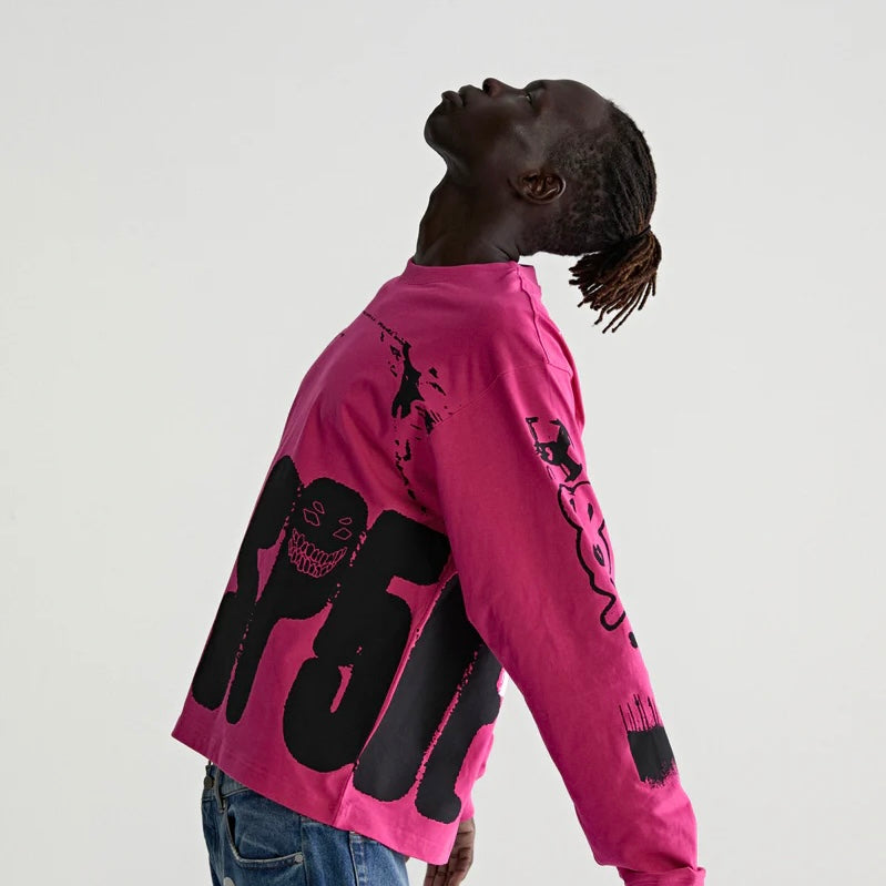 Sp5der Pink X-Ray Long Sleeve Shirt