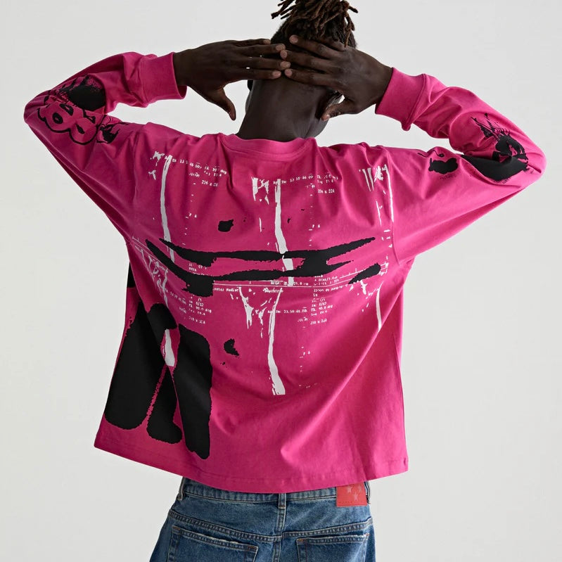 Sp5der Pink X-Ray Long Sleeve Shirt