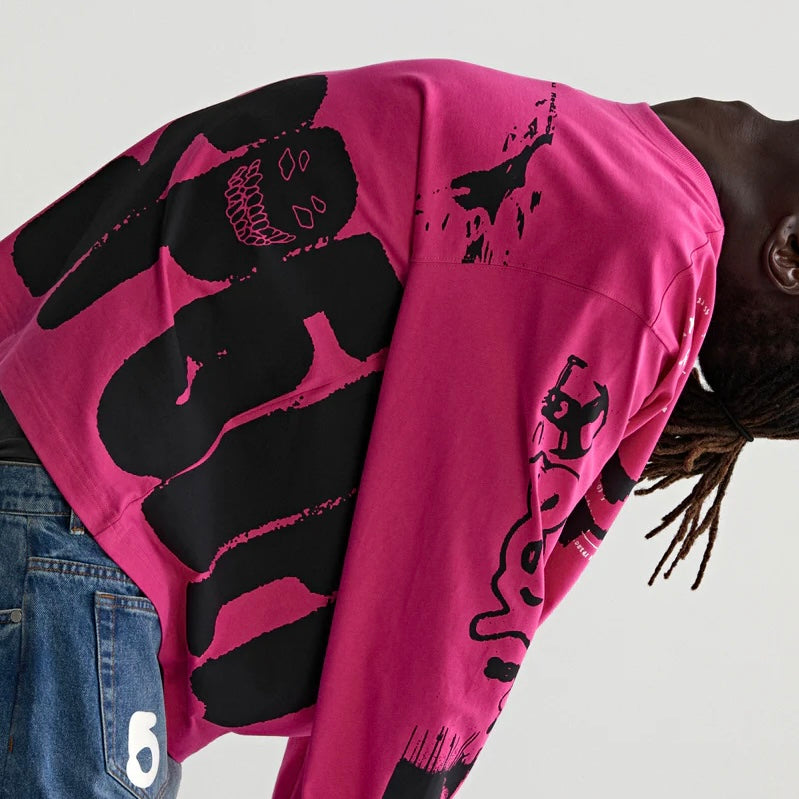 Sp5der Pink X-Ray Long Sleeve Shirt