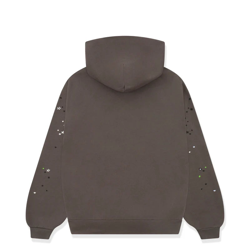 Sp5der Slate Grey Punk V2 Hoodie Back