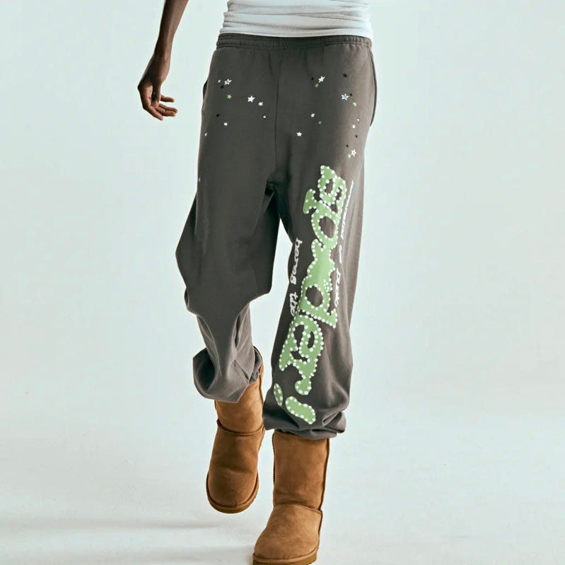 Sp5der Slate Grey Punk V2 Sweatpants