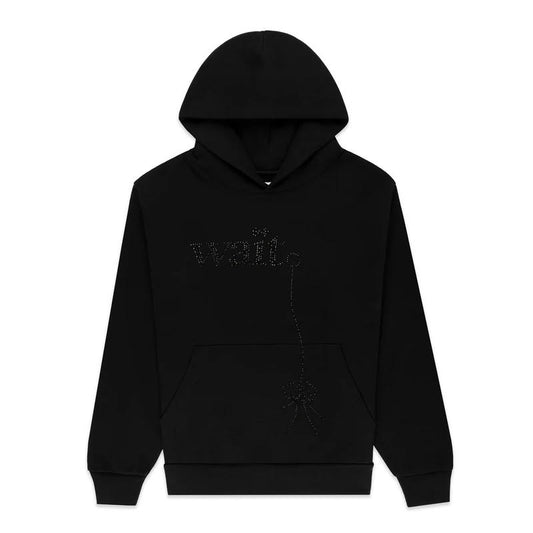 Sp5der Black Wait Stone Hoodie