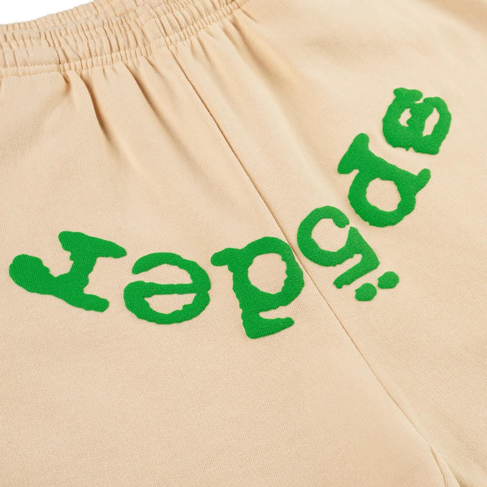 Sp5der Cream OG Web V2 Sweatpants