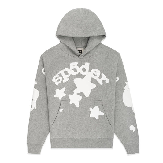 Sp5der Dark Heather Grey Beluga Hoodie