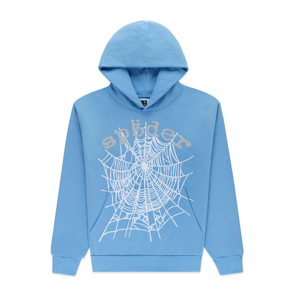 Sp5der Dusty Blue OG Web V2 Hoodie