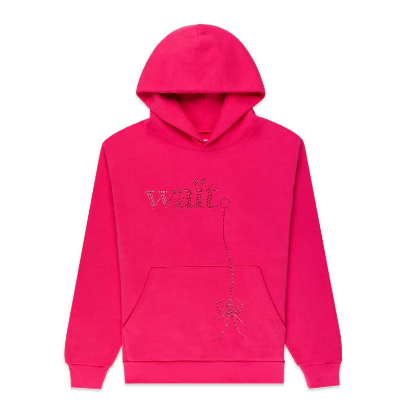 Sp5der Pink Wait Stone Hoodie