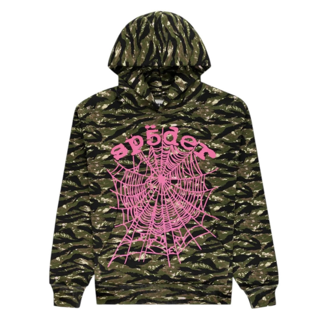 Sp5der Tiger Camo OG Web V2 Hoodie