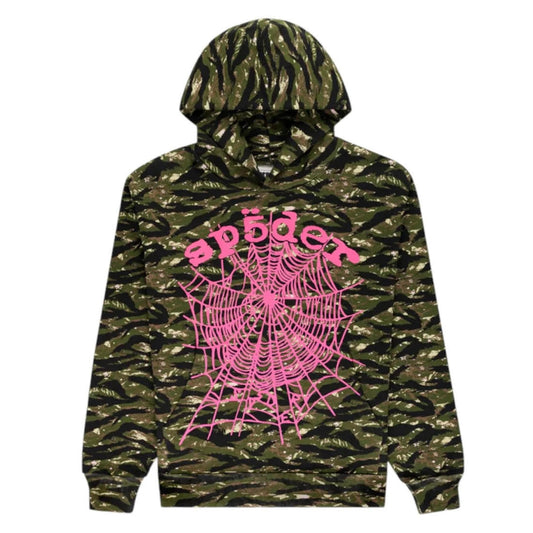 Sp5der Tiger Camo OG Web V2 Hoodie