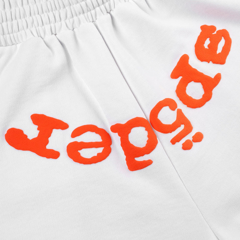 Sp5der White Orange OG Web V2 Shorts