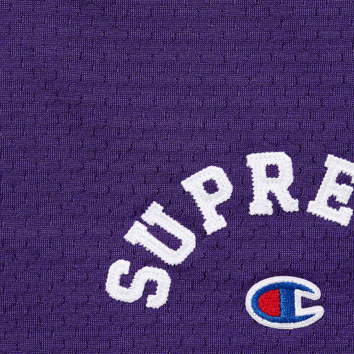 Supreme Champion Purple Mesh Shorts