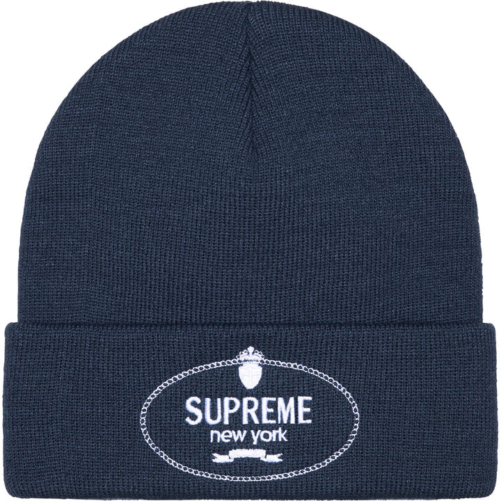 Supreme Navy Crest Beanie