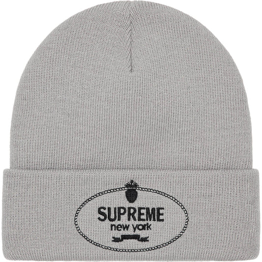 Supreme Grey Crest Beanie