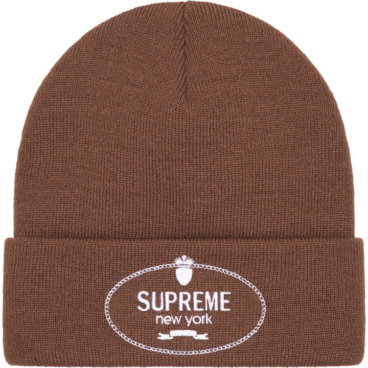 Supreme Brown Crest Beanie