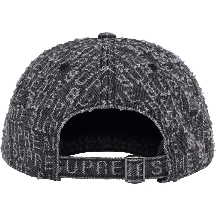 Supreme Needle Punch Black 6-Panel Back