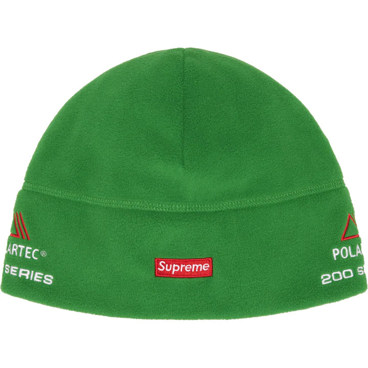 Supreme Green Polartec Sport Beanie Front