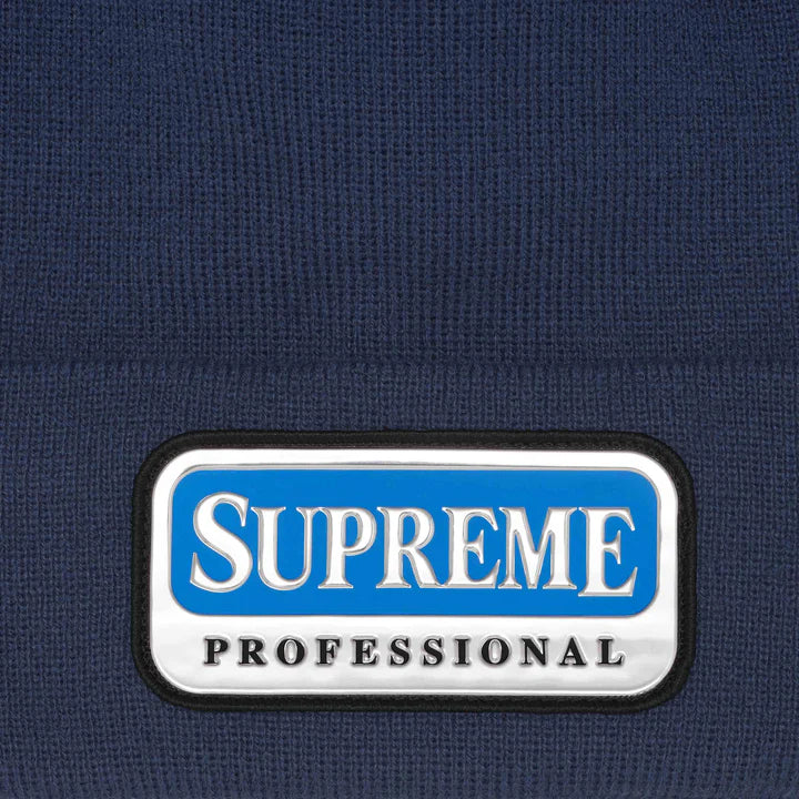 Supreme Navy Professional Beanie Close