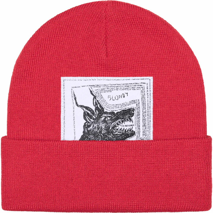 Supreme The North Face Red Beanie Front