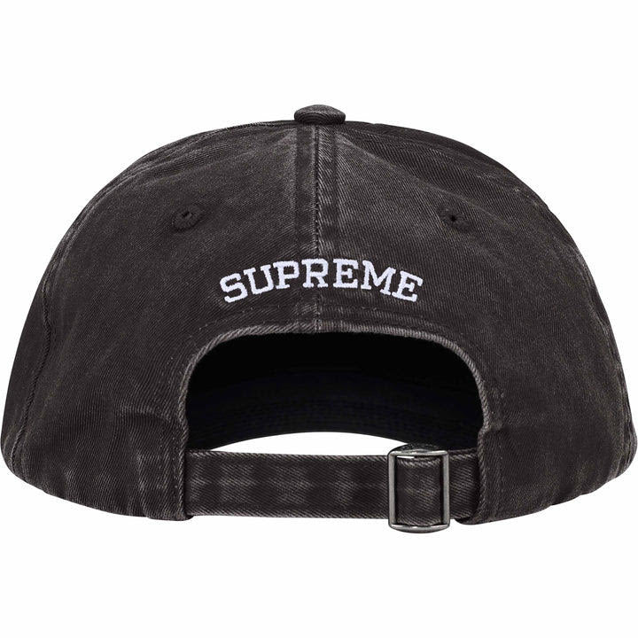 Supreme Black Pigment Coated S Logo 6-Panel