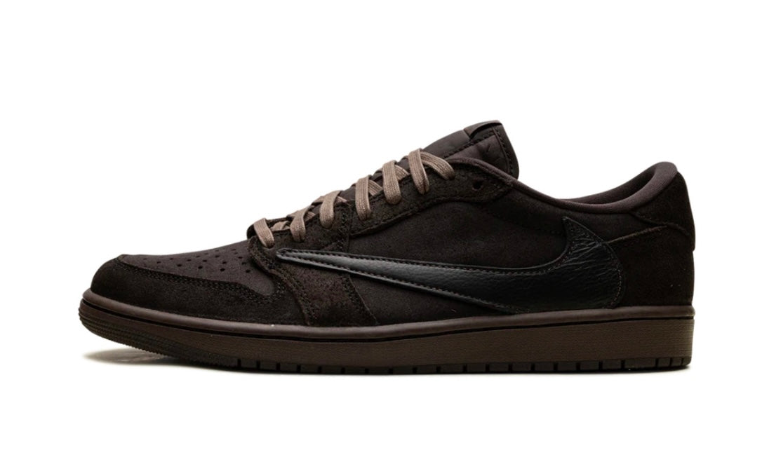 Travis Scott Jordan 1 Low OG Velvet Brown Side