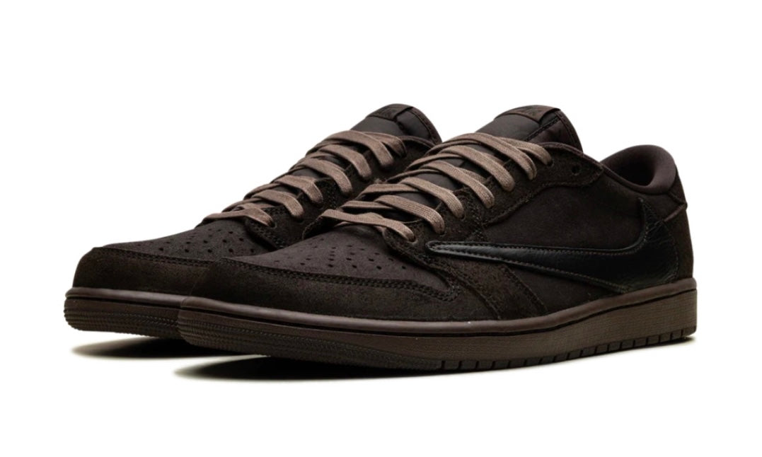 Travis Scott Jordan 1 Low OG Velvet Brown Front