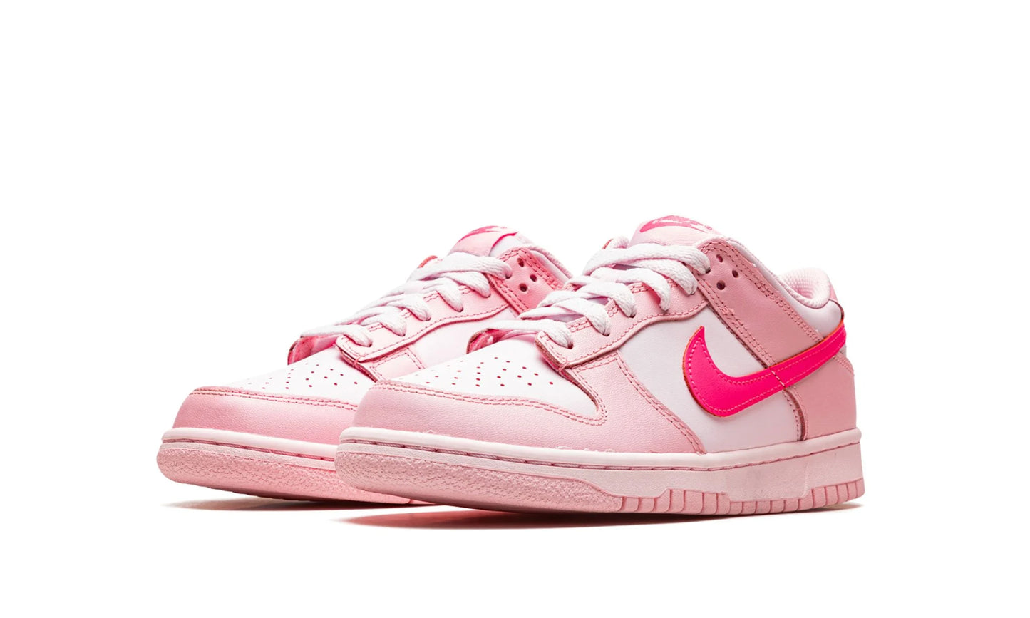 Nike Dunk Low Triple Pink GS Front View