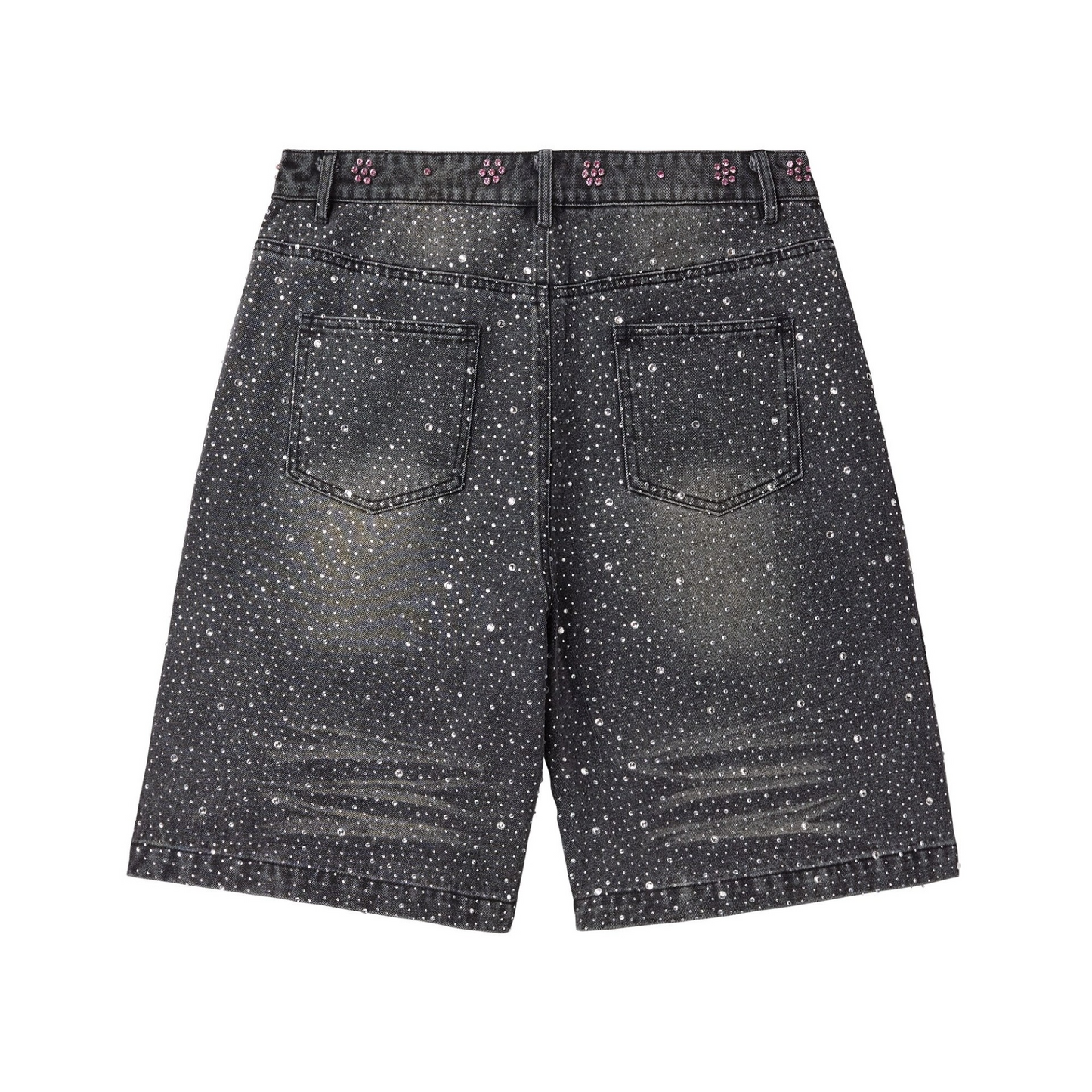 Vale Black Iced Out Jorts back