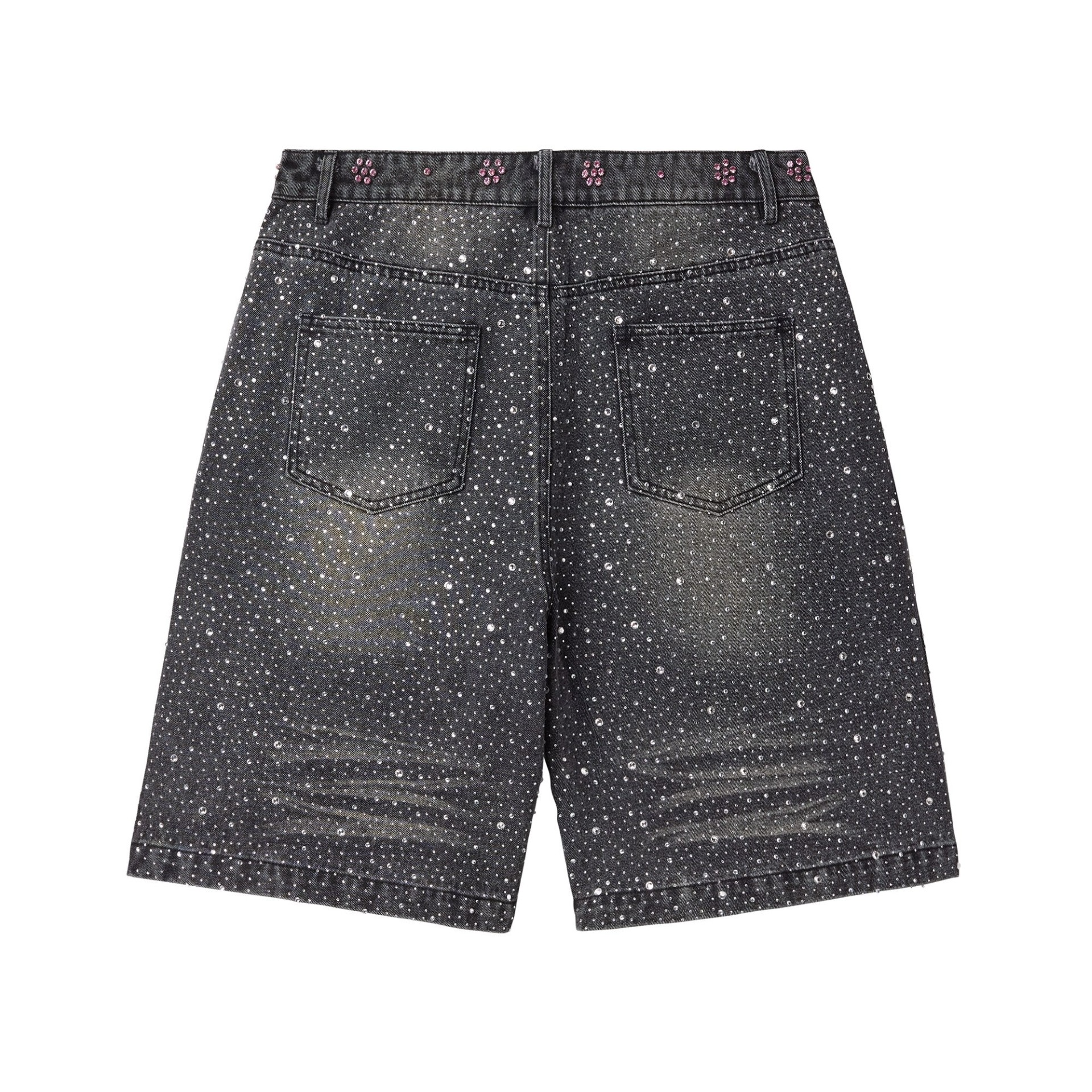 Vale Black Iced Out Jorts back