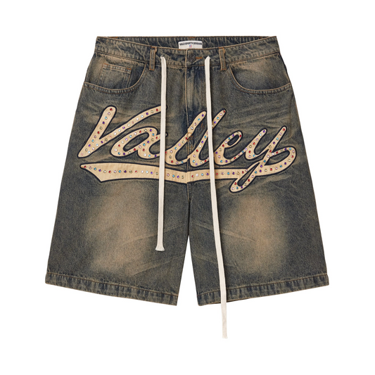 Vale Blue Skittles Jorts front