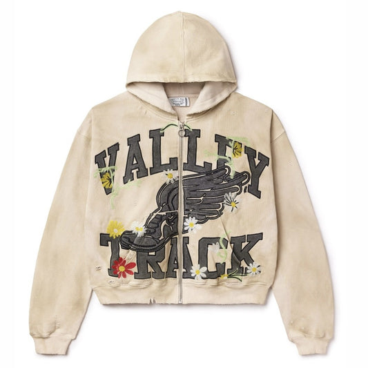 Vale Bone Garden Zip Hoodie Front