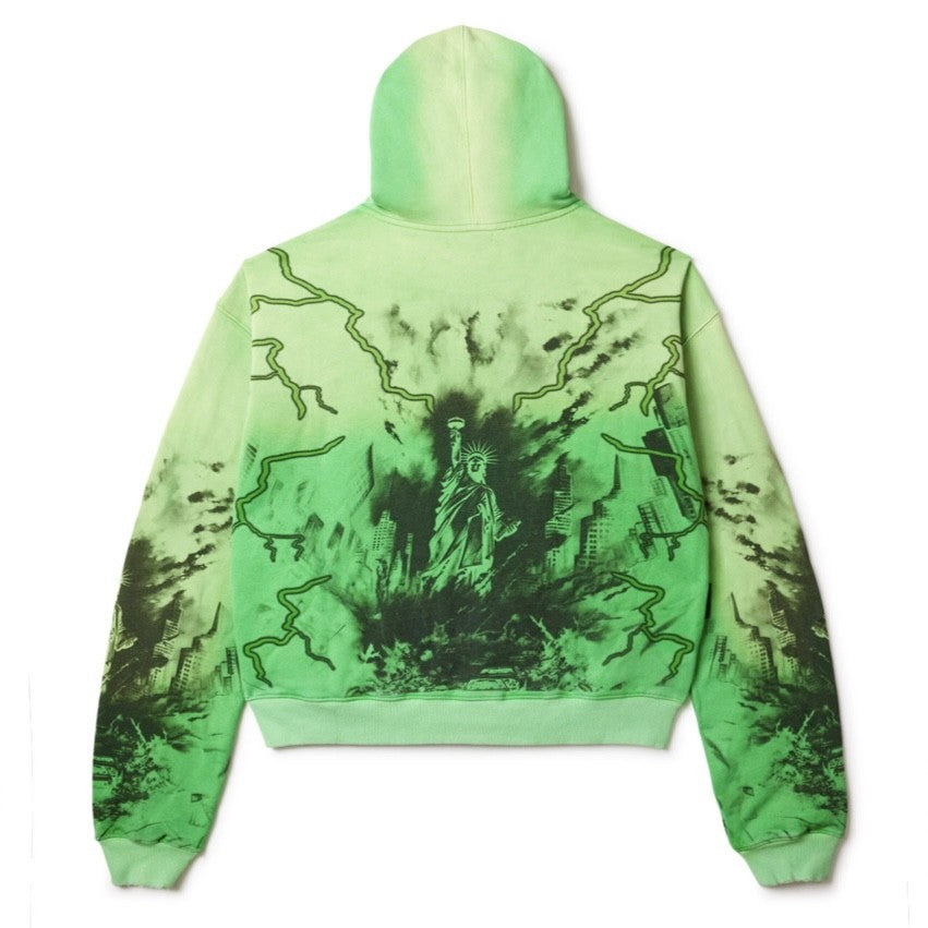 Vale Green Nightmare Zip Hoodie Back