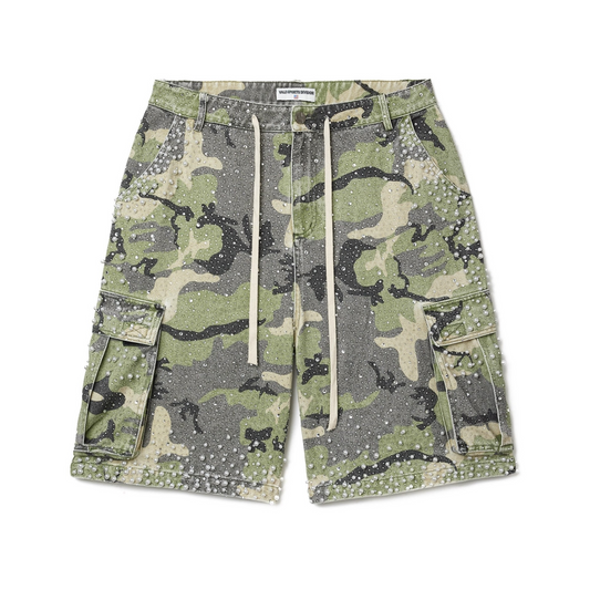 Vale Green Soulja Camo Jorts