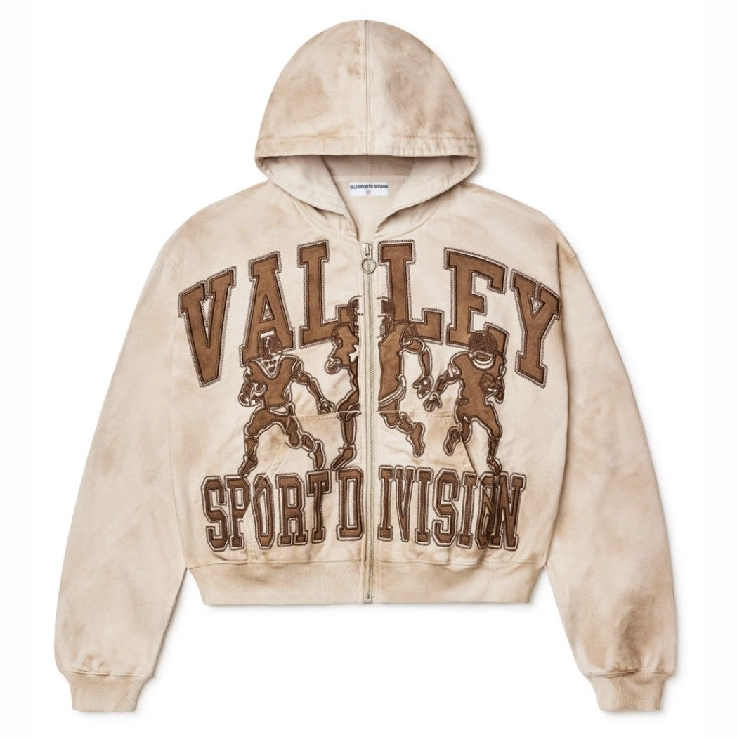 Vale Mocha Mud Zip Hoodie Front