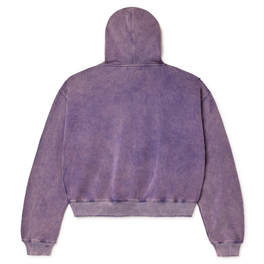 Vale Purple Gold 14 Zip Hoodie Back