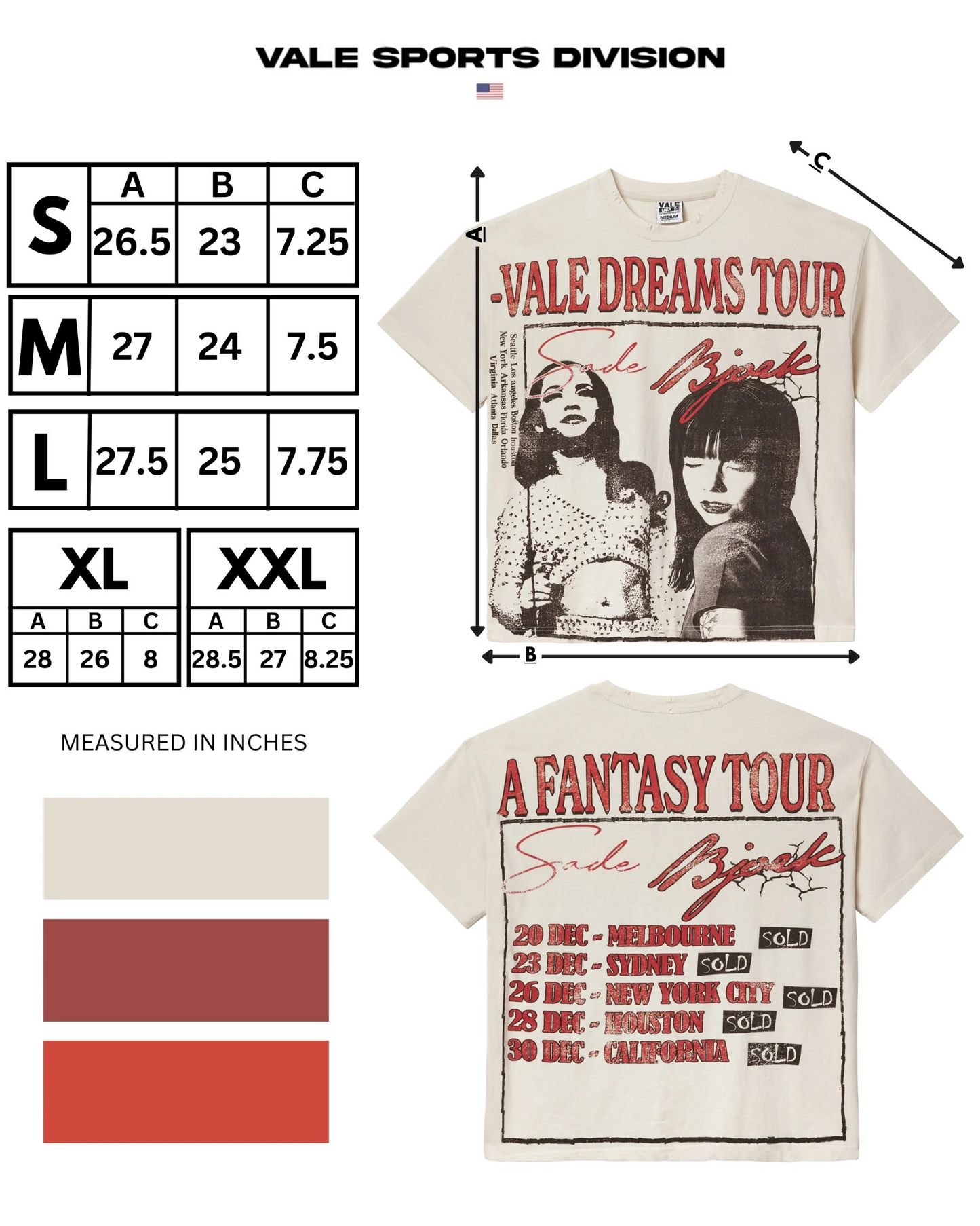 Vale White Fantasy T-Shirt