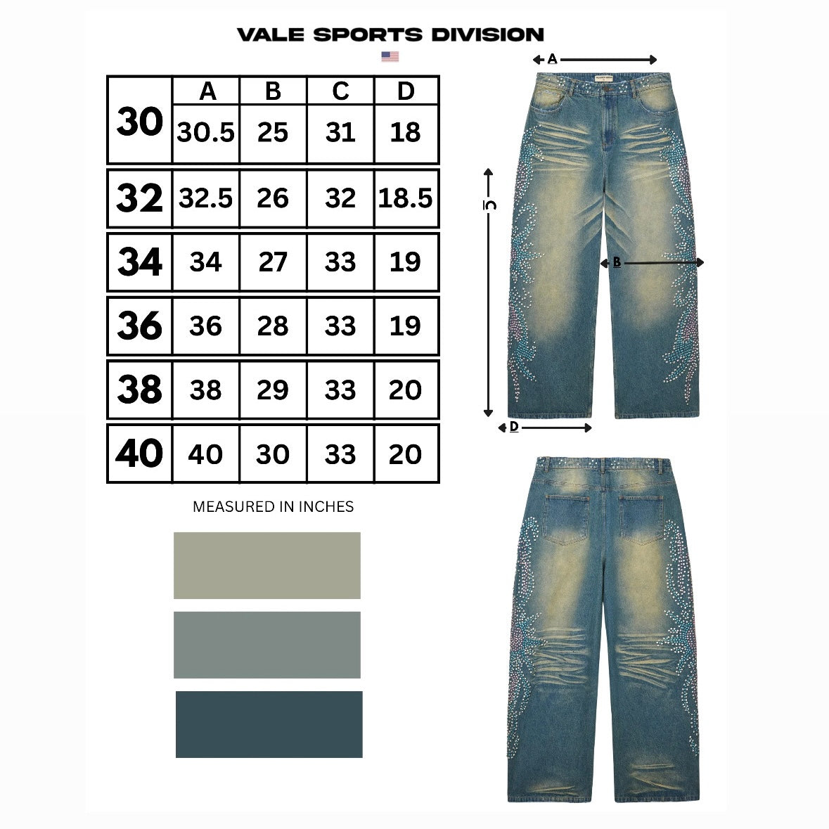 Vale Blue Tsunami Denim
