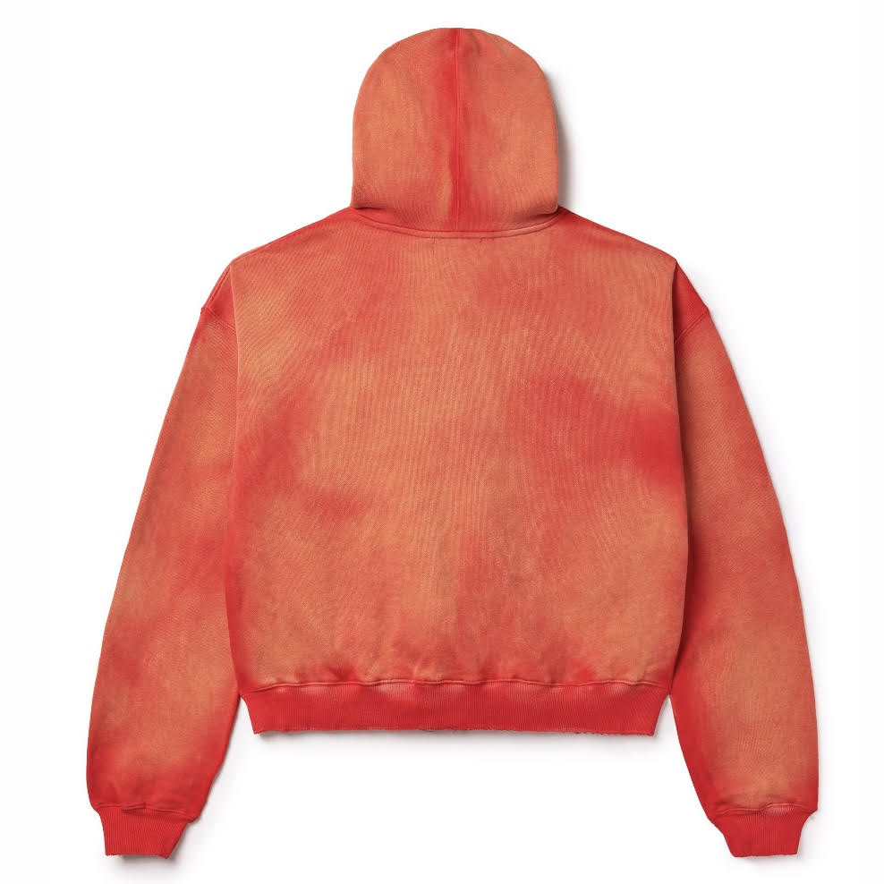 Vale Red White Garden Zip Hoodie
