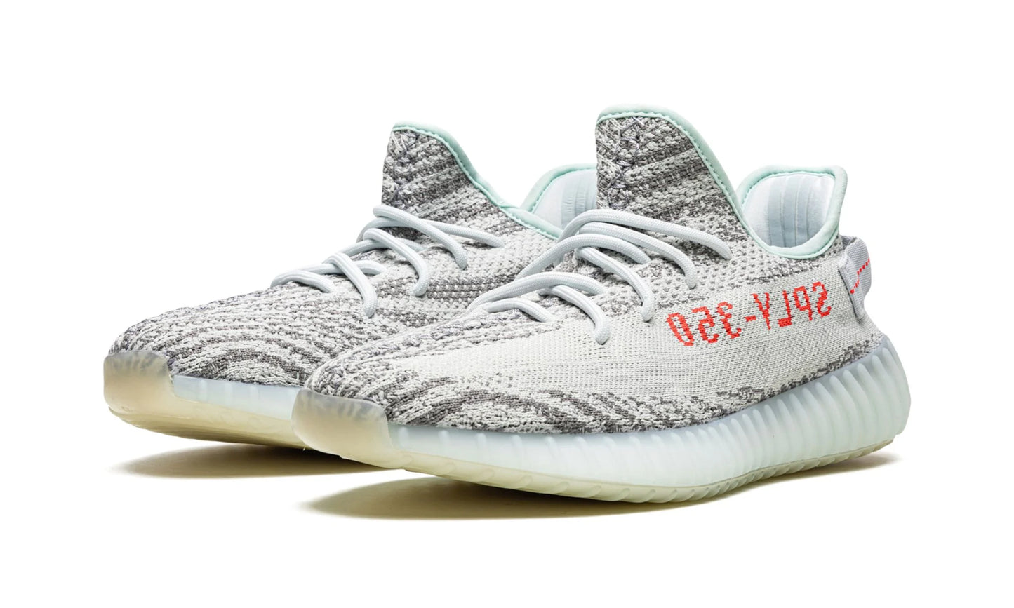 Adidas Yeezy 350 V2 Blue Tint Front View
