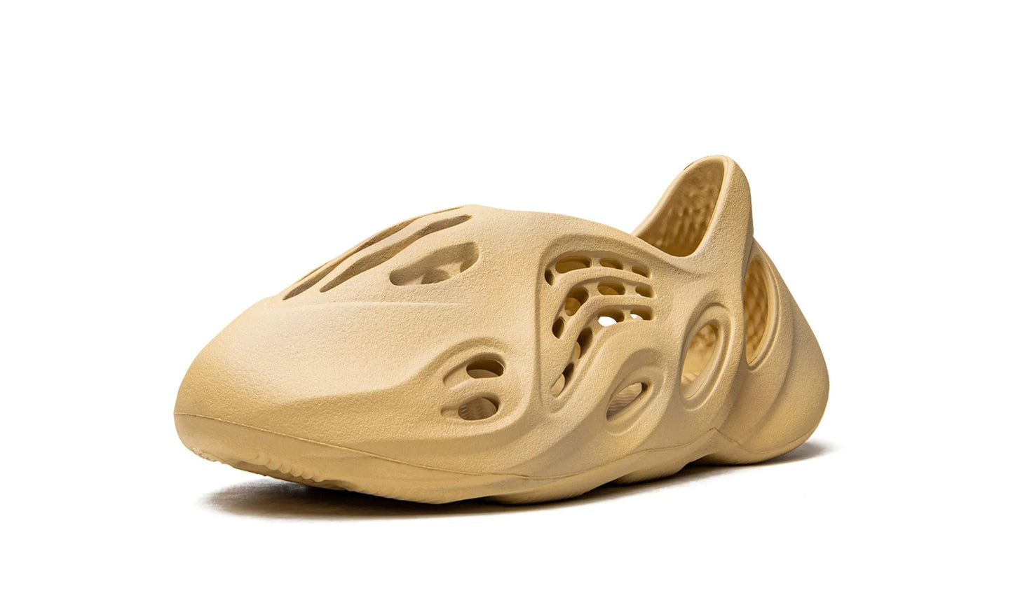 Adidas Yeezy Foam Runner Desert Sand Single Shoe Front View