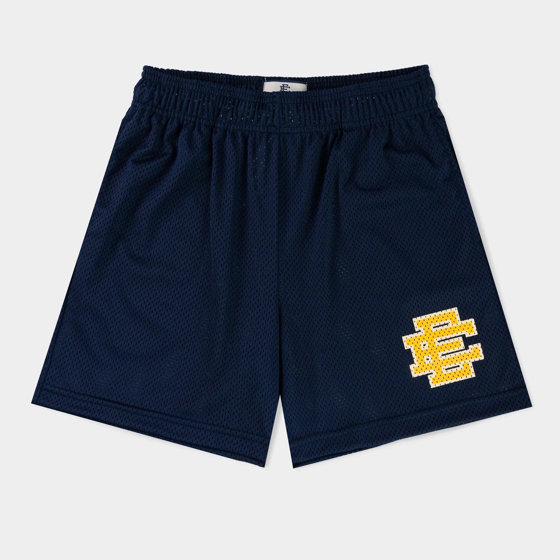 Eric Emanuel Navy Yellow Shorts Front