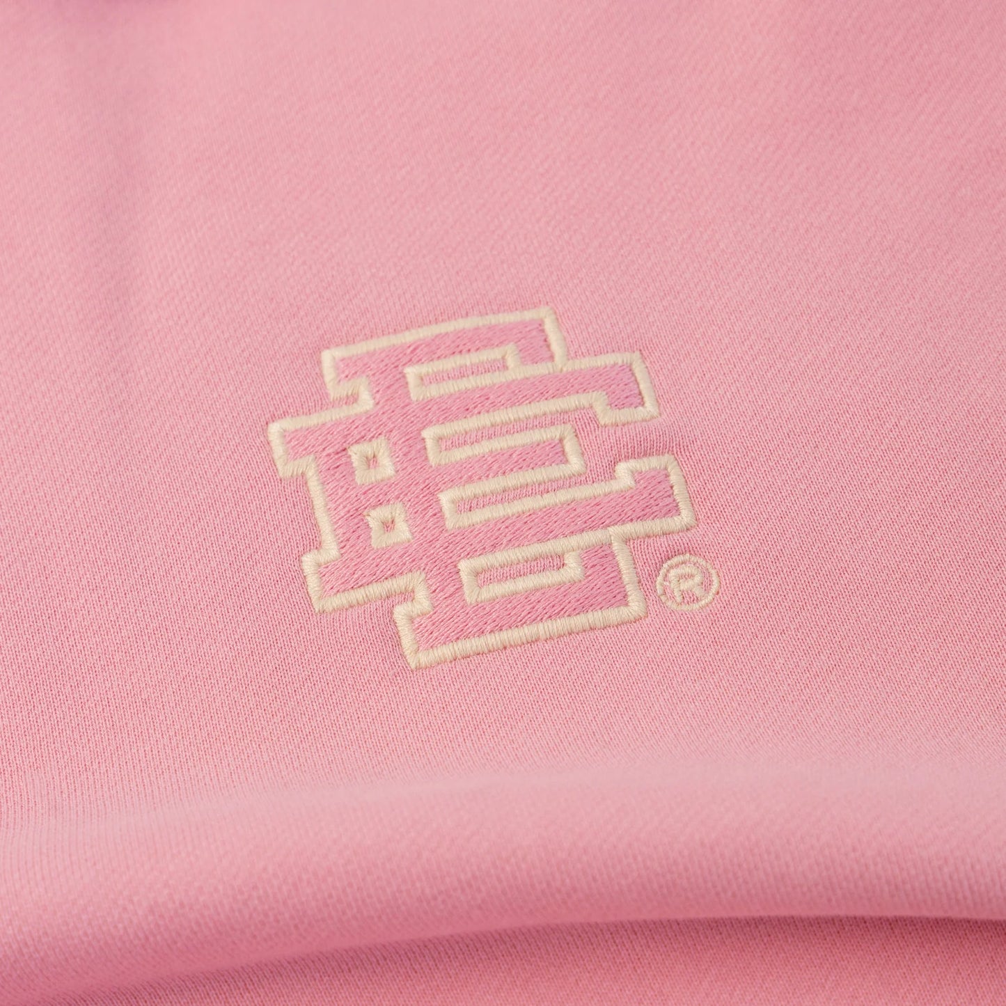 Eric Emanuel Pink Embroidery Hoodie Close VIew