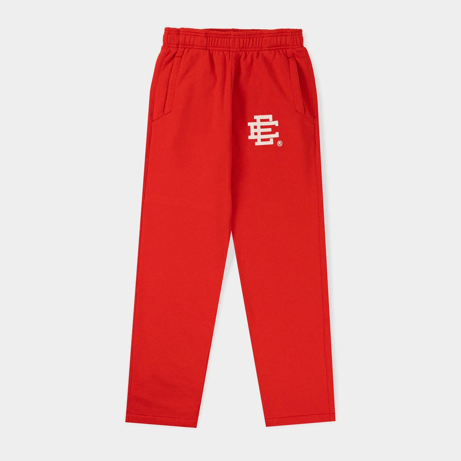 Eric Emanuel Red White Sweatpants Front View