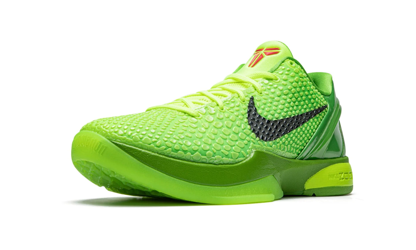 Nike Kobe 6 Protro Grinch Single Shoe Front View