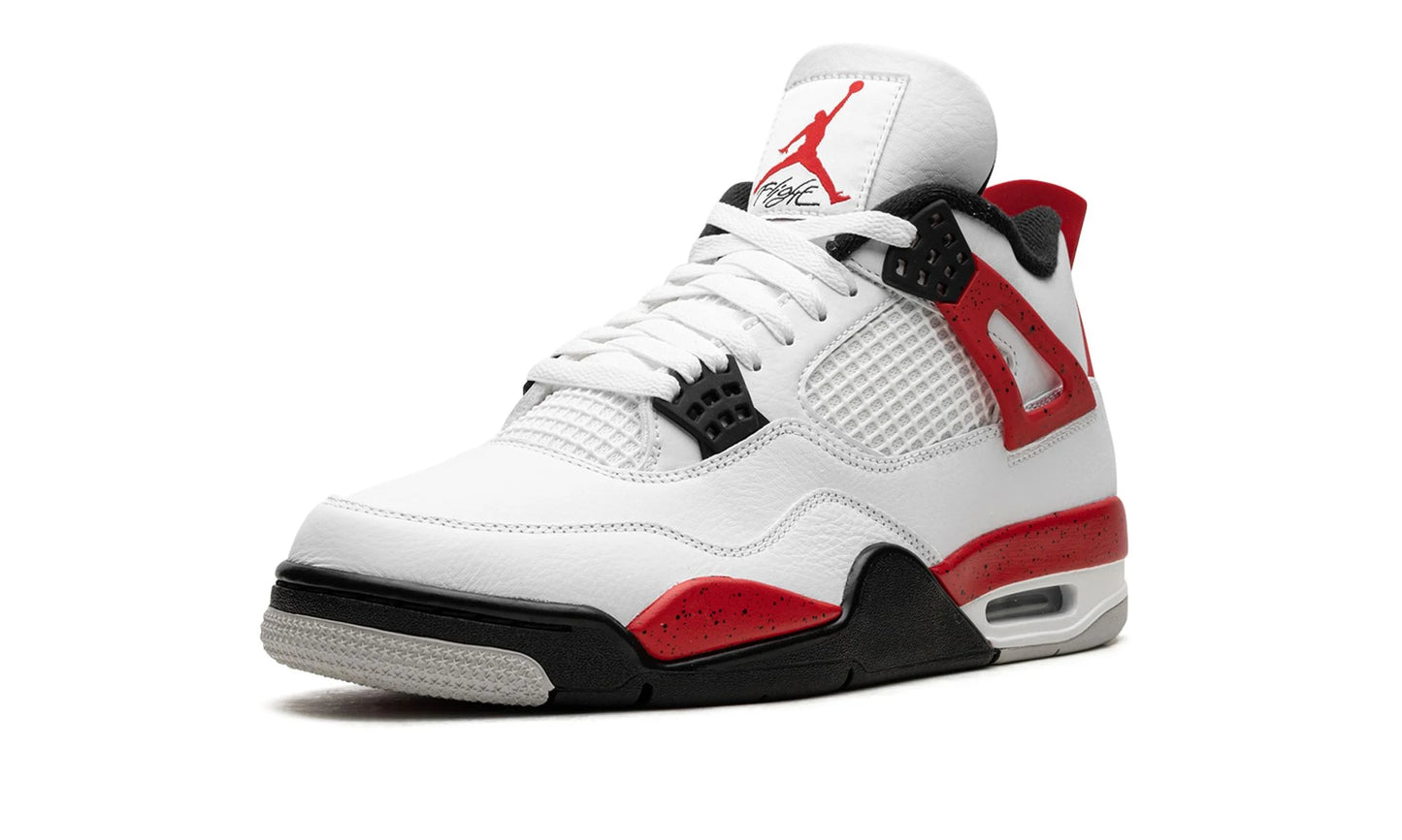 Jordan 4 Red Cement Single Shoe Front View