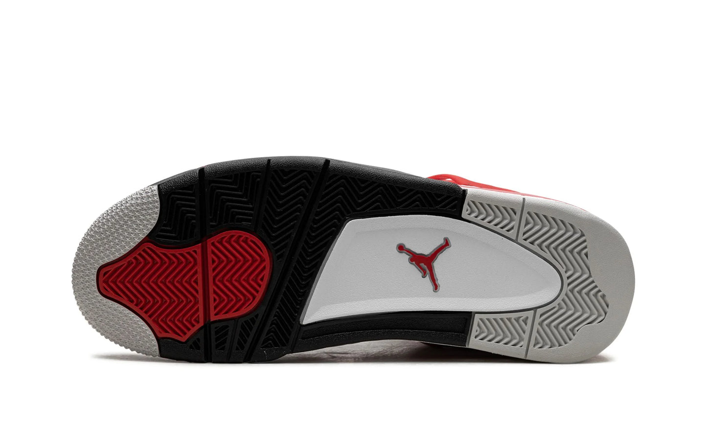 Jordan 4 Red Cement Bottom Outsole View